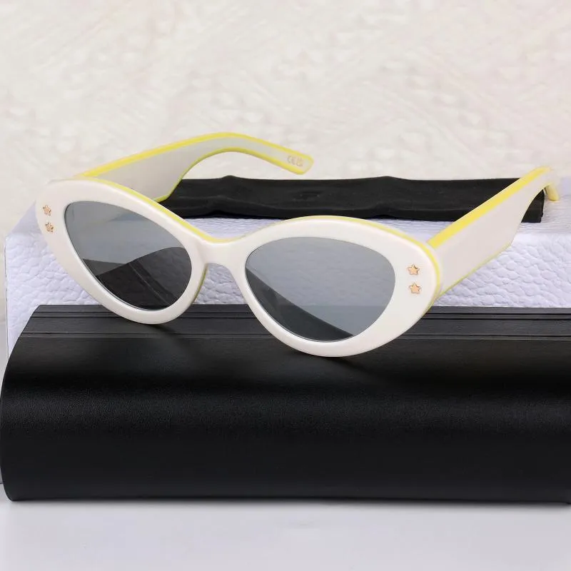 Sonnenbrille Luxus Frauen Acetat Rahmen Marke Designer Oval Cat Eye Party Eyeware Retro Vintage Weibliche Für SONNENBRILLE