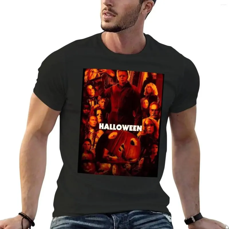 Polos masculinos halloween 2024 camiseta bonito topos kawaii roupas plus size masculino camisetas gráficas anime