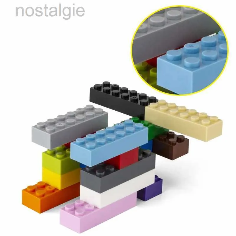 Blocs 15 pièces blocs de construction bricolage haute 2x6 points 16 couleurs briques taille Compatible avec 2456 bricolage enfants jouets éducatifs pour les enfants 240401