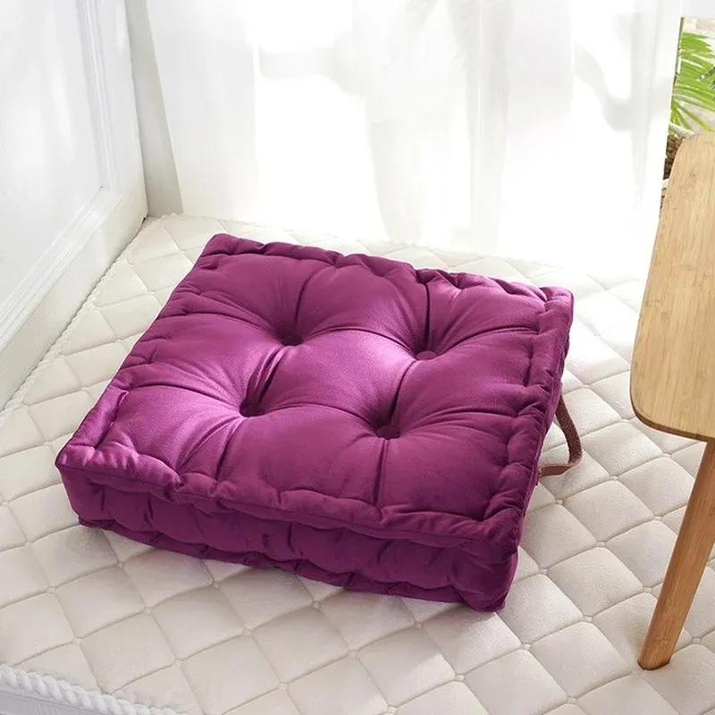 Nouveau 2024 carré pouf tatami coussin coussin coussins de siège doux coussin tampon à oreiller coussin pour maison canapé tatami coussin 42x42cm1.pour