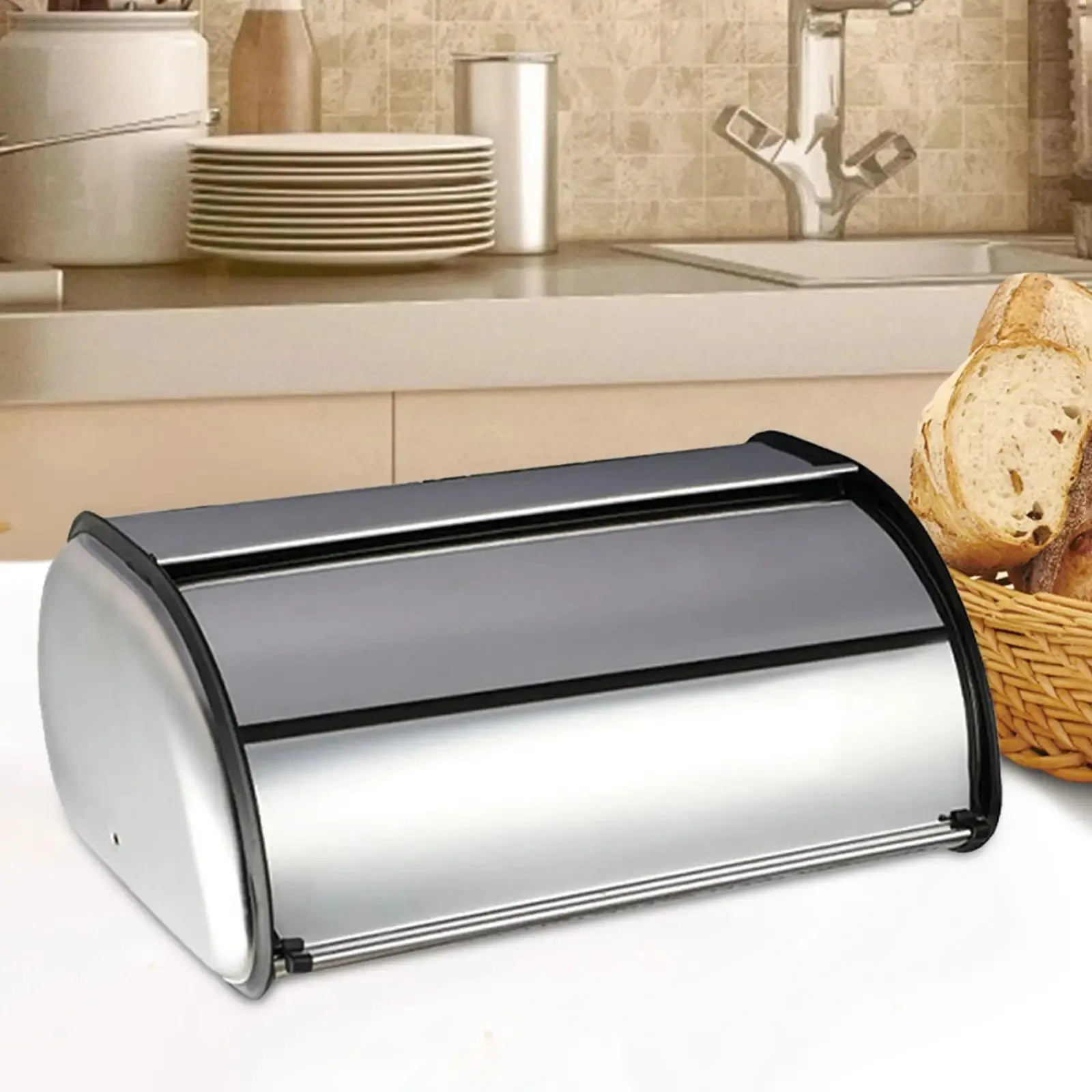 241031 Portable Metal Bread Box Durable Kitchen... From Dorothystore ...