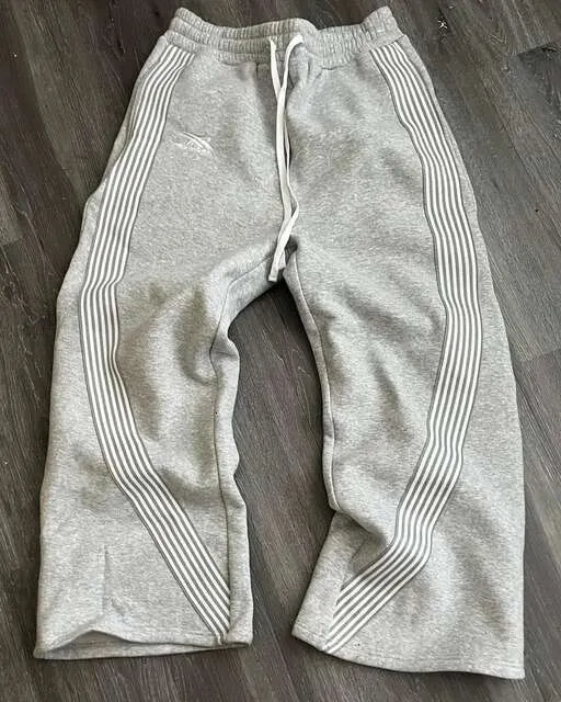Haruku Hip Hop Striped Letters Embroidered Retro Baggy baggy Haruku Hip Hop Striped Letters Embroidered Retro Baggy baggy