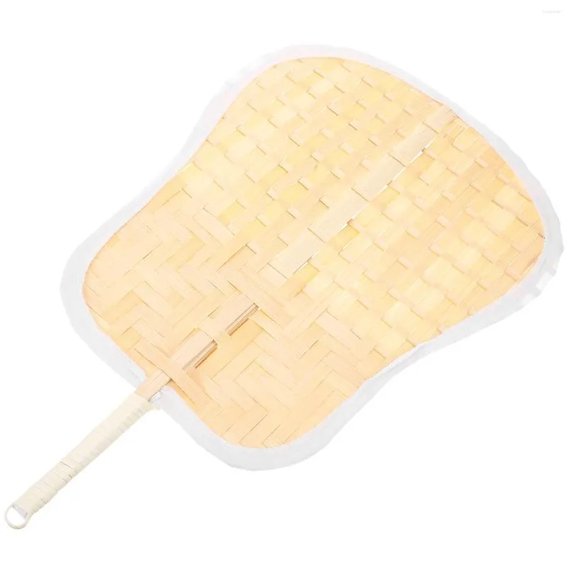 Decoratieve Beeldjes Handgemaakte Bamboe Fan Strand Fans Voor Volwassenen Weegbree Chinese Zomer Handmatig Geweven Handheld Baby