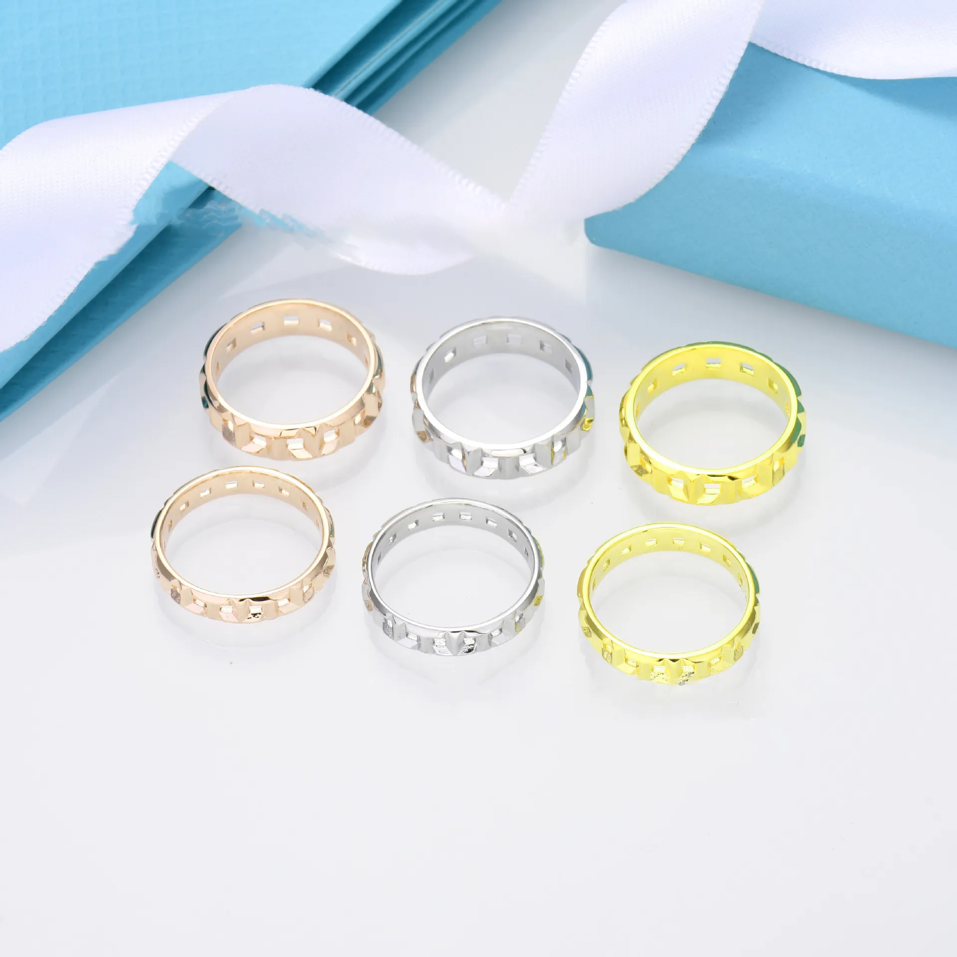 Hollow Ring for Women Men Teen Girls, Fashion Designs for Couples, Perfect for Stacking Layering on Thumb and Knuckle in Sizes 5-9