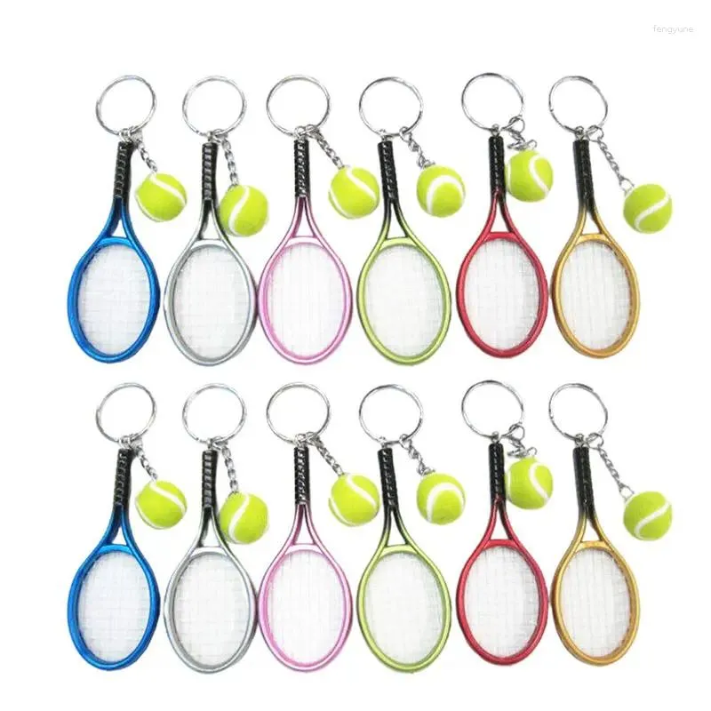 Porte-clés 30pcs Tennis Table Ping Pong Raquette Bat Sports Porte-clés Nouveauté Cadeaux