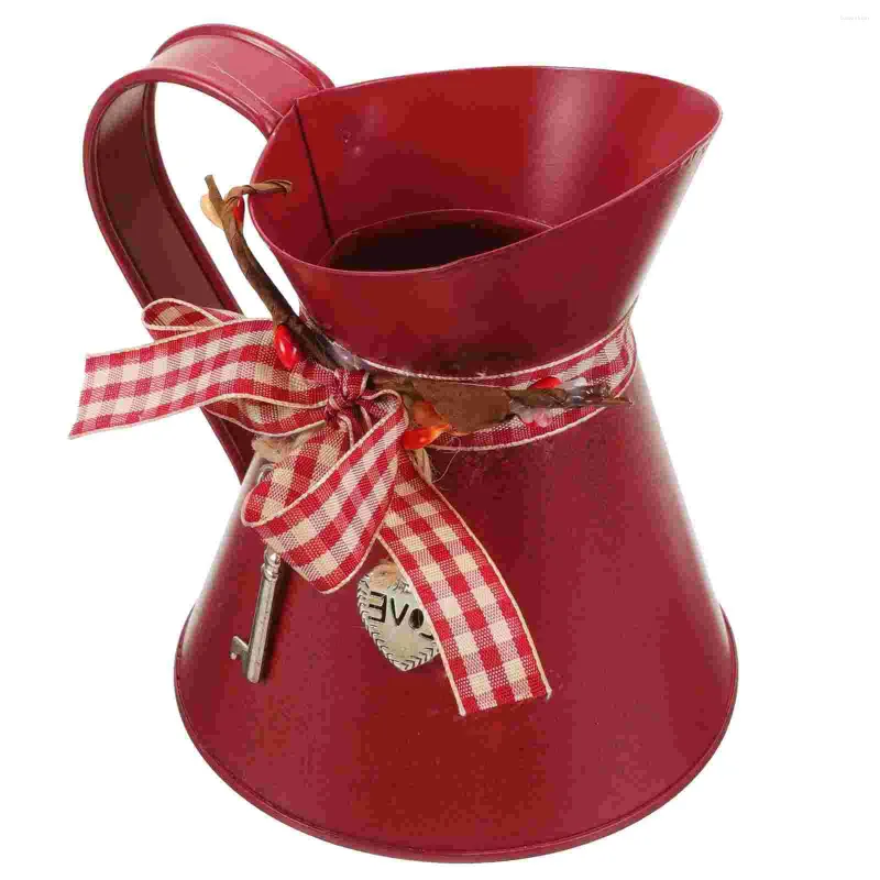 Vazen bloemenpot tin emmer rustieke ornamenten Franse country metalen kruik ijzer creatieve vaas