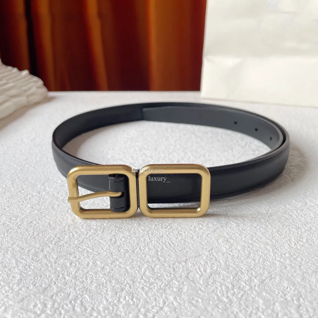 Ceinture de créateur classique de haute qualité pour femmes, boucle YL en acier inoxydable AAA, ceinture en cuir véritable pour hommes, ceinture rétro de luxe plaquée or pour femmes, 20MM, ceinture réversible YL141