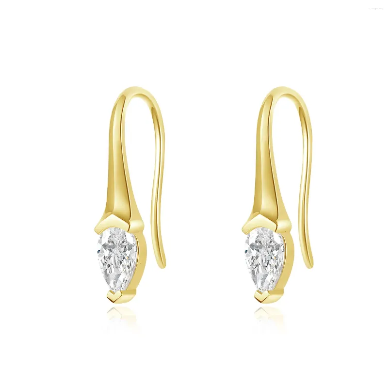 Stud Earrings 0.2ct 2pcs NGIC/NGTC Certified Lab Grown Diamond Hook 18K Yellow Gold Elegant Fine Jewelry