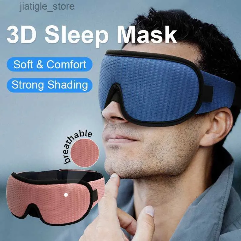 Sleep Masks 3D Sleeping Mask Eyes Sleep Night Mask Eye Mask For Sleeping Eye Cover Sleep Shade Eyepatch For Traveling Blindfold Eye Patch Y240401