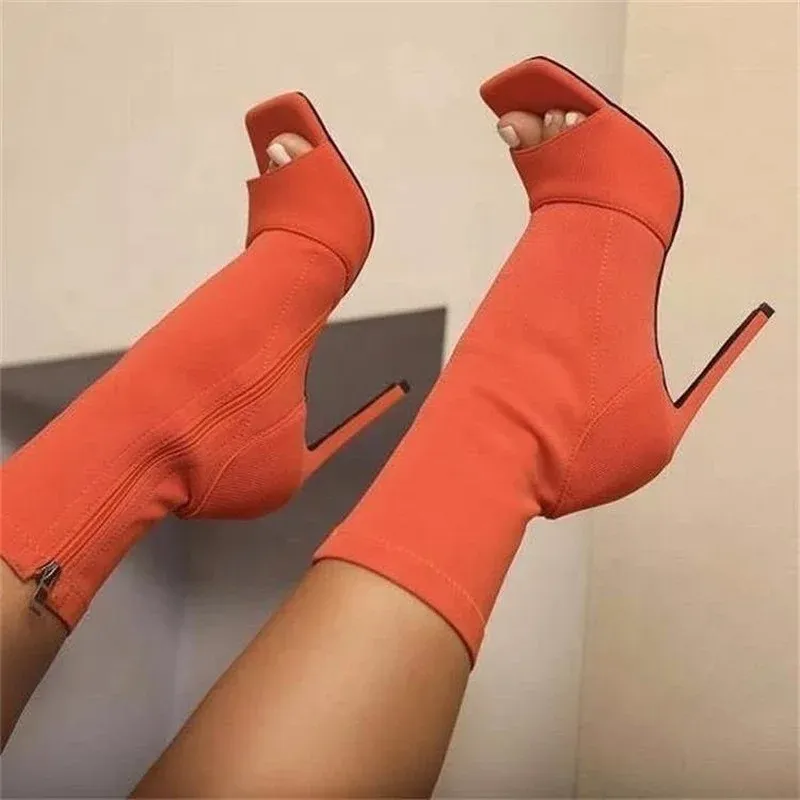 Pumpen große Frauen hohe Heels Feste Farbe Super High Heel Frauenschuhe 2022 Neue Summers Mode Single Schuhe Frauen Stiletto Stiletto