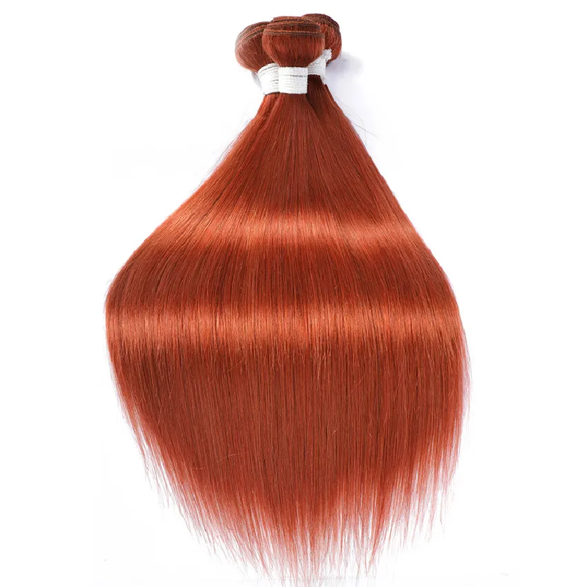 Cabelo humano brasileiro 350 # cor onda corporal reta 3 pacotes onda de água onda solta encaracolado tramas duplas 10-32 polegada