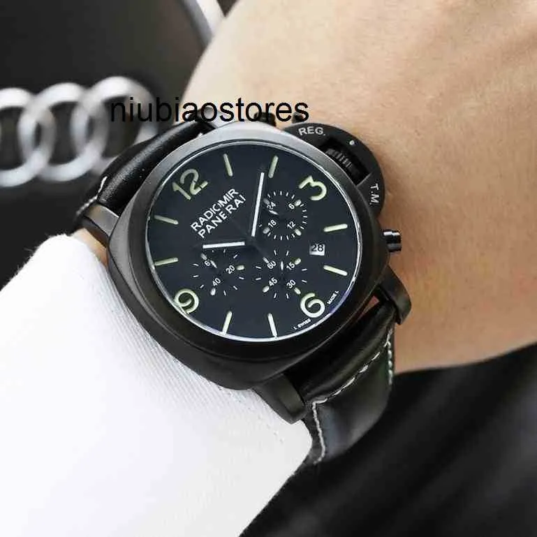 Designer Watch High Quality Watch Classic Men Leather Waterproof Chronograph Business Watch YFQL