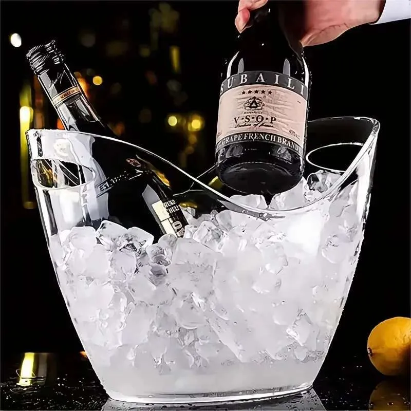 Mikan  Ice Bucket Clear Container 4pcs Fruit Ice Container Ice Pail