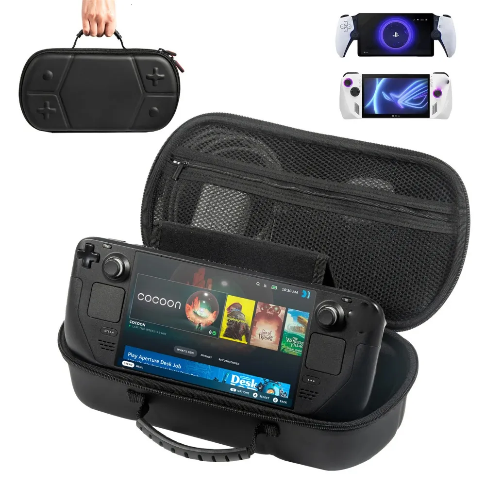 Carrying Case Hard Shell Protective Carrying Storage Bag With Handle Compatible For Switch ROG AIIy Steam Deck Game Console 240322