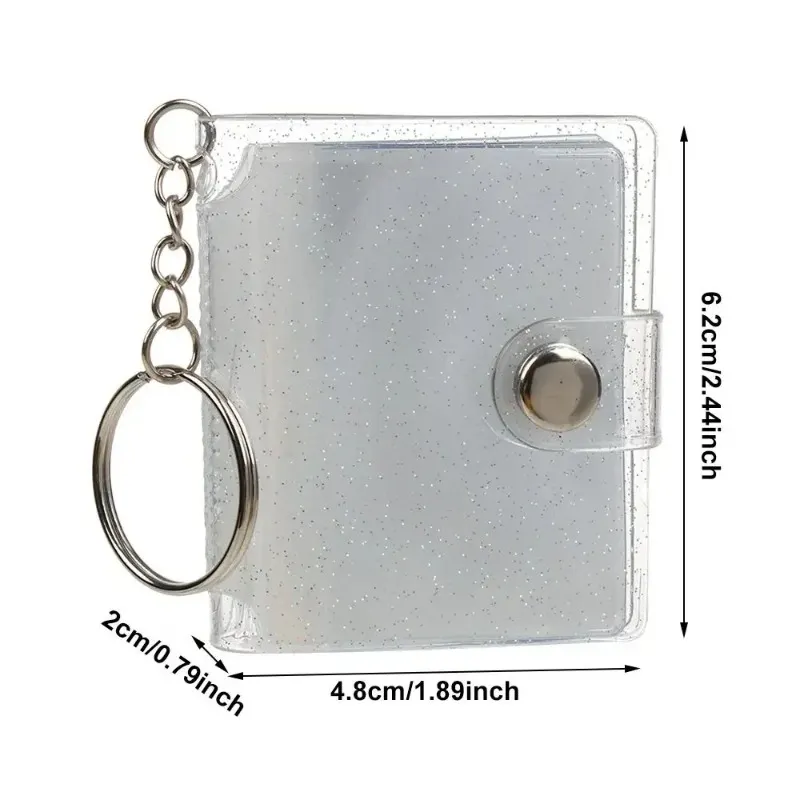 PVC Key Chain Accessories Jewelry 2 Inch For Photos Cards Photos Holder Mini Photo Albums photocard album mini album