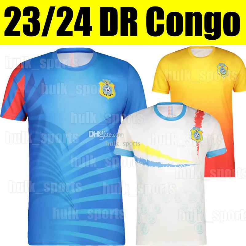 2024 Dr Congo Soccer Jerseys 23/24 콩고 민주 공화국 국가 대표팀 축구 셔츠 Bifouma Charpentier Ganvoumbou Makouta Jersey