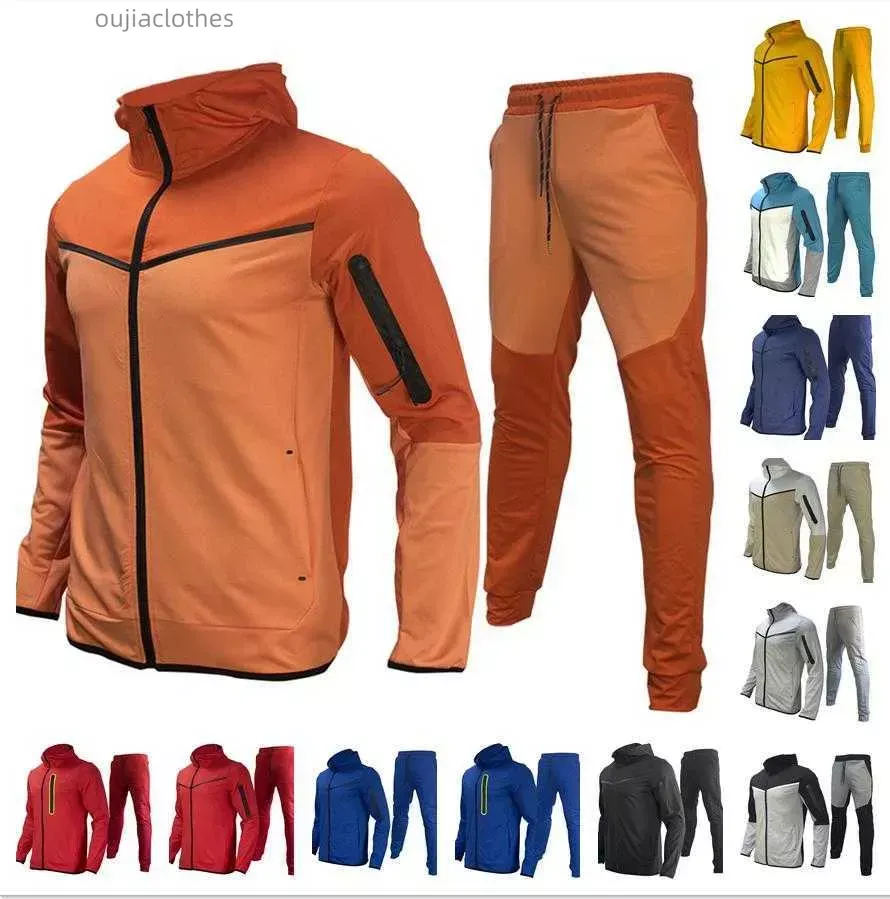 2024 designer fino Mens Sportswear Tech Fleece Calças Tracksuit Sportwear Calça Fatos Soltos Um Zip Homens Camuflagem Mans Tamanho Asiático