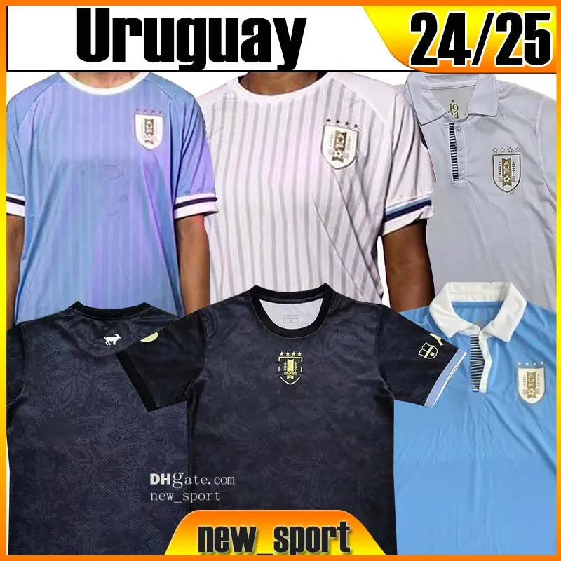 2024 2025 Uruguay Soccer Jersey L.SUAREZ E.CAVANI N.DE LA CRUZ 24 25 national team Shirt G.DE ARRASCAETA F.VALVERDE R.ARAUJO R.BENTANCUR Football Uniform