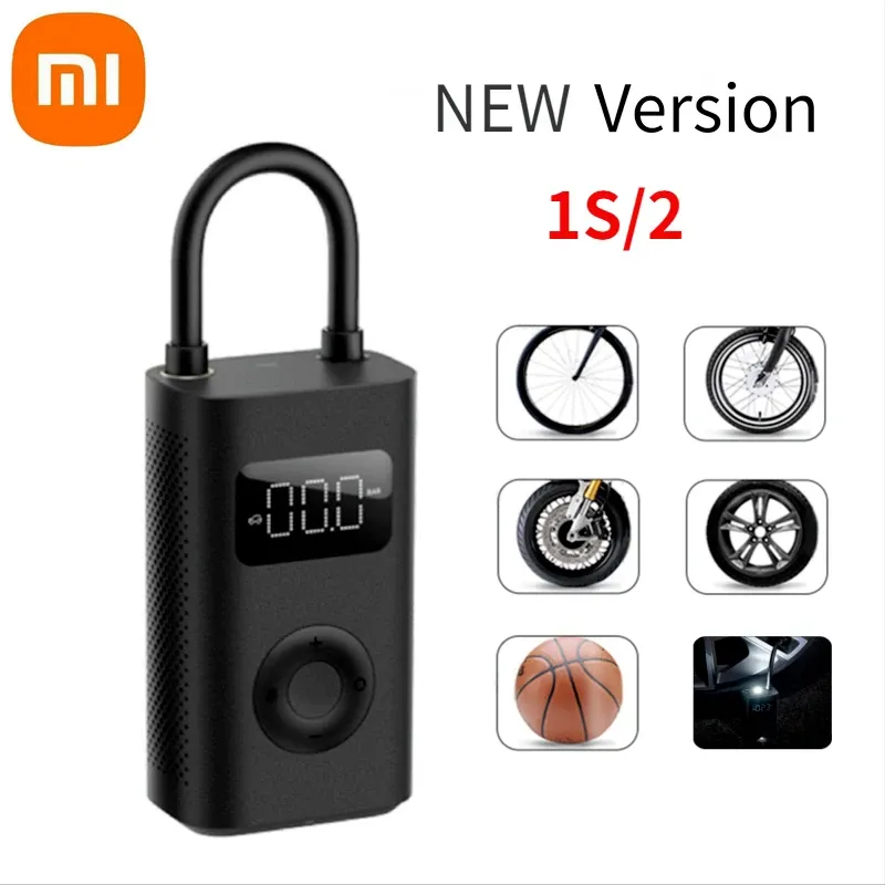 Contrôle Xiaomi Mijia Portable électrique Aircompressor 1S / 2 Capteur de pneu AirPump MI Trésor gonflable pour le football automobile