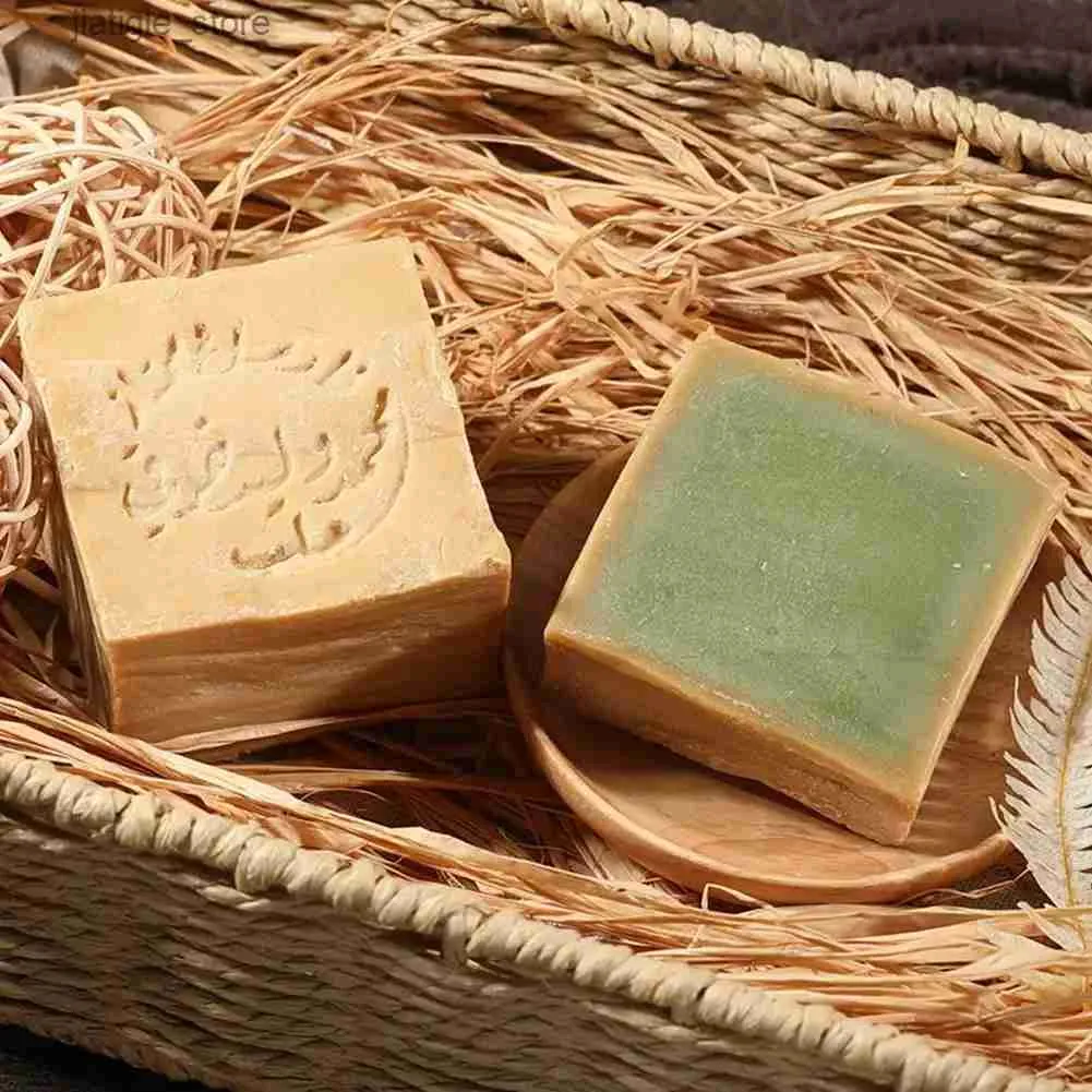 Handmade Soap 190g Olive Laurel Oil Ancient Pure Handmade Soap Oil Control Pores Shrinking Whitening Moisturizing Anti-wrinkle Shampoo Soaps Y240401