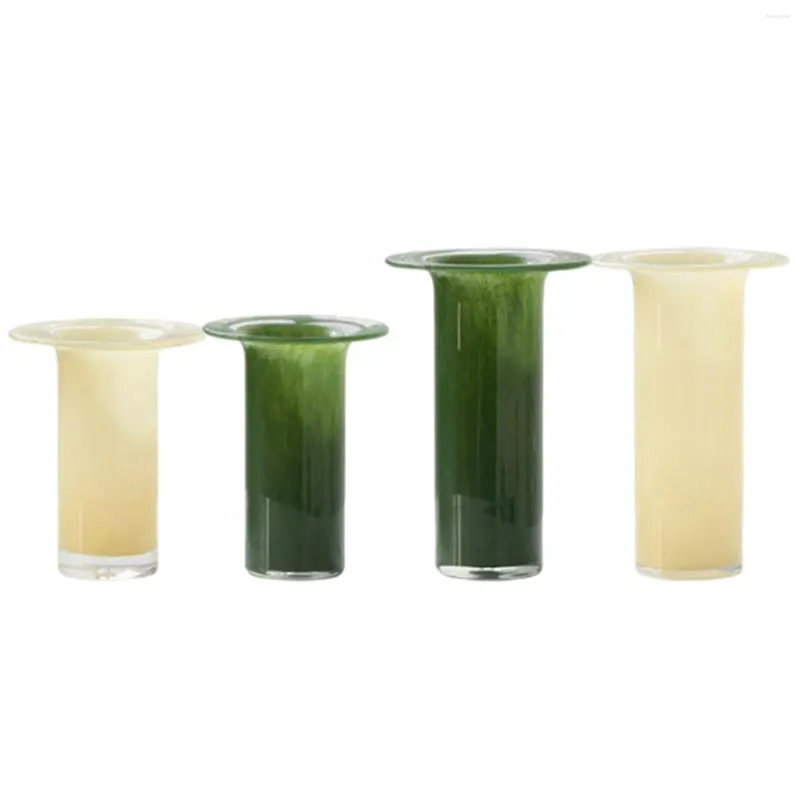 Vases fleurs en verre centres de table décoratifs trompette bouche vase pour