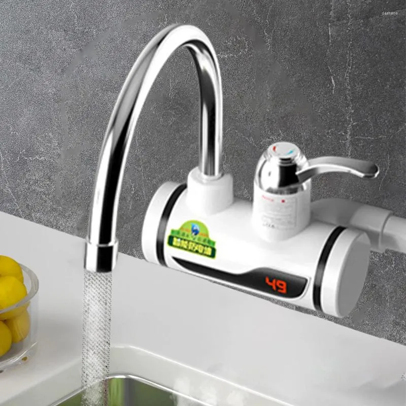 Kitchen Faucets Electric Cold Mixer Tap 3000W Instant Heating Faucet 360 Degree Rotation Fast Digital Bathroom Supplies