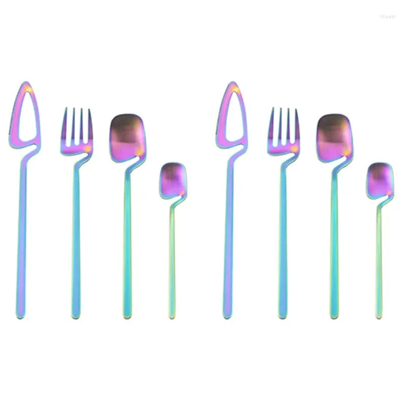 Dinnerware Sets Stainless Steel Tableware Cutlery Set Restaurant Flatware Party Fork Knife Spoon