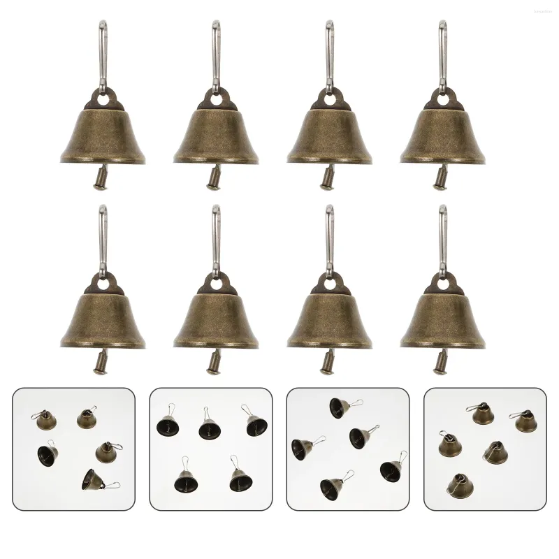 Feestbenodigdheden 25 pc's trompet bronzen hoorn bell kerstboom decoraties gouden jingle koper