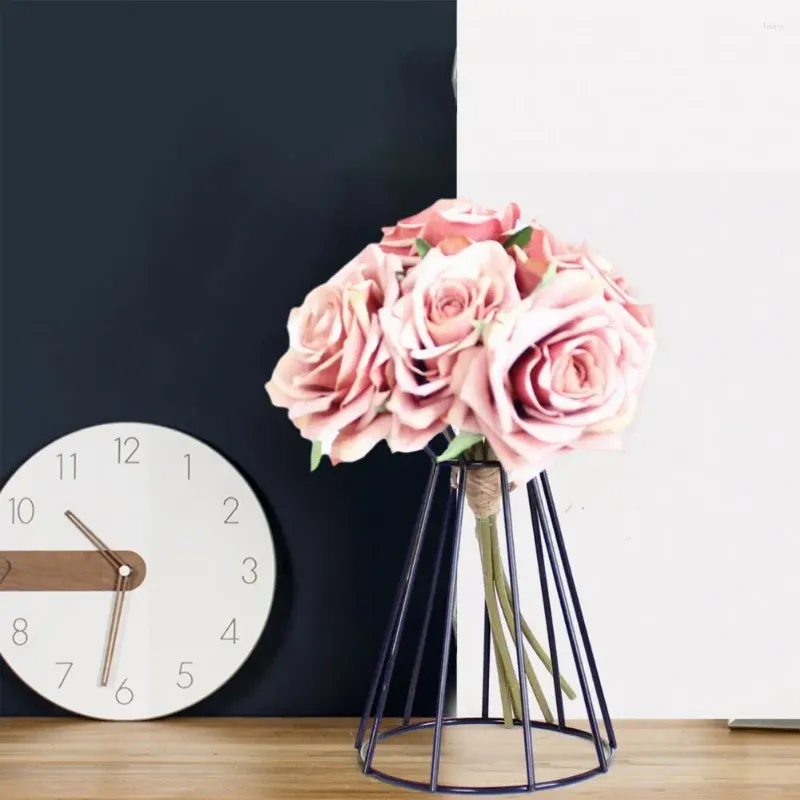 Decorative Plates Geometric Flower Stand Stunning Metal Vase Elegant Decor For Weddings Offices Home Centerpieces