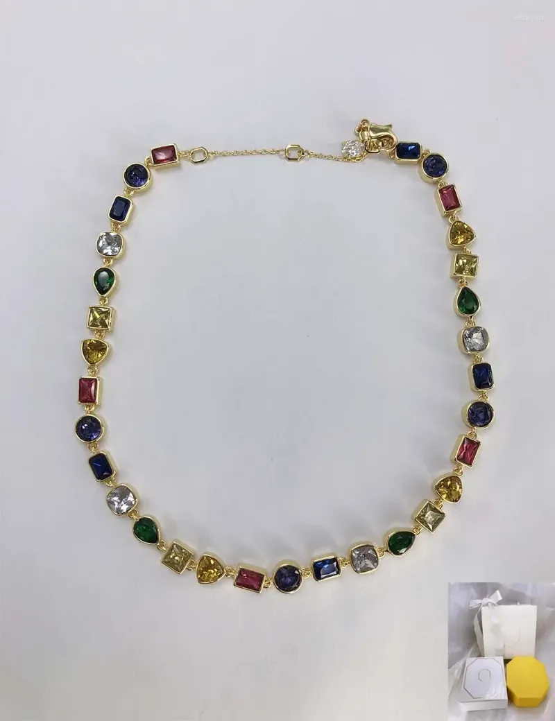 Pendants Fashion Jewelry Necklace Stilla Bright Colored Alien Gemstone Luxury Gift Free Delivery