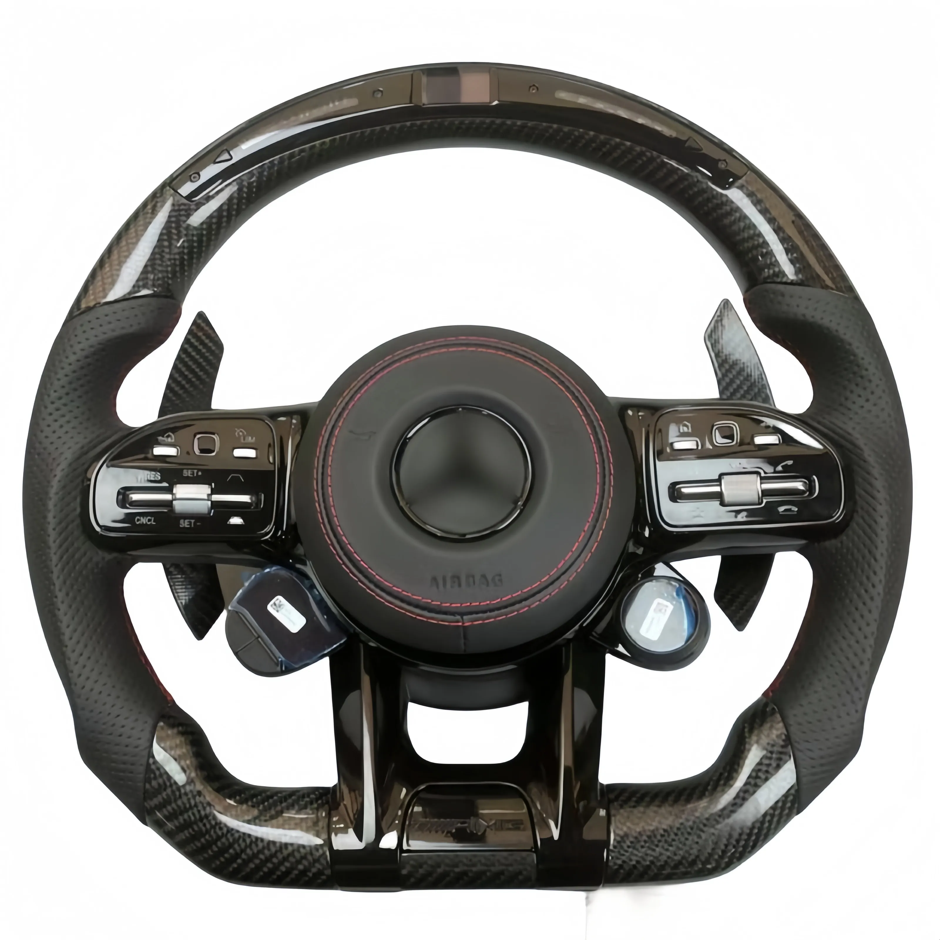 Suitable for Mercedes BenzW205 AMG GLE W447 W210 W208 W215 W203S classSL R230 GL350 GLC SLK E200 W164 carbon fiber steering wheel