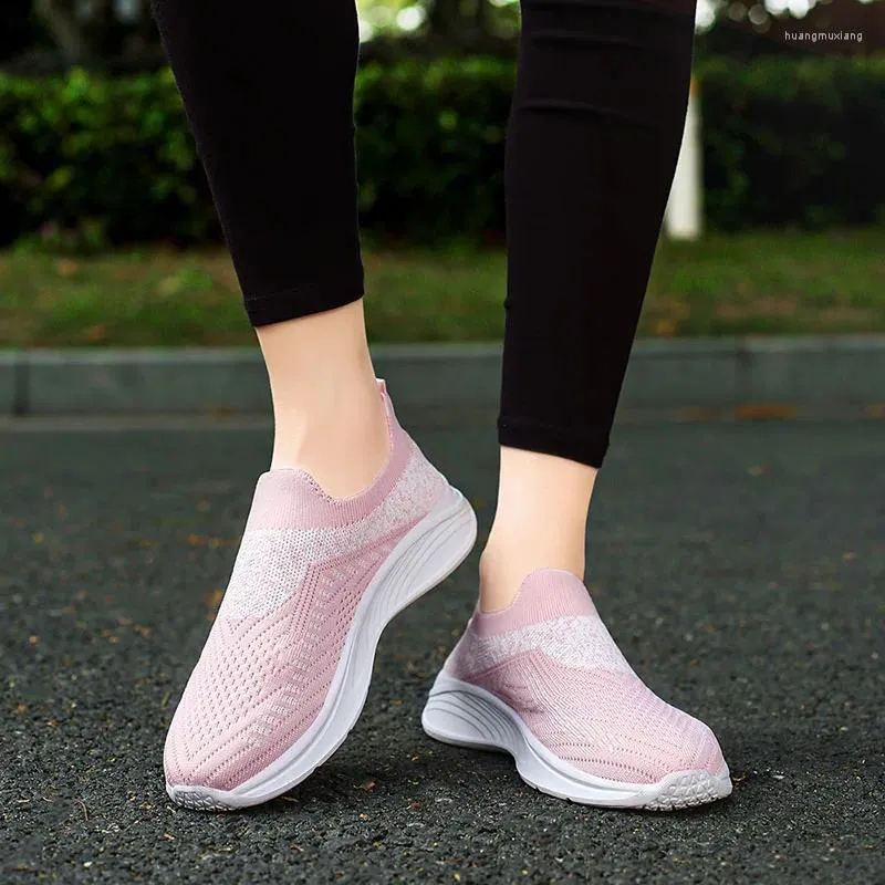 Walking Shoes Woman Sneakers Casual Fashion Lightweight Breathable Mesh Comfortable Socks Sport Outdoor Hiking For Women