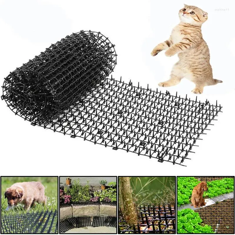 Filet de transport pour chats 200/400cm, filet anti-chat pour chien, tapis répulsif en plastique sûr, dissuasion des épines, fourniture de Protection des plantes vertes, produits pour animaux de compagnie