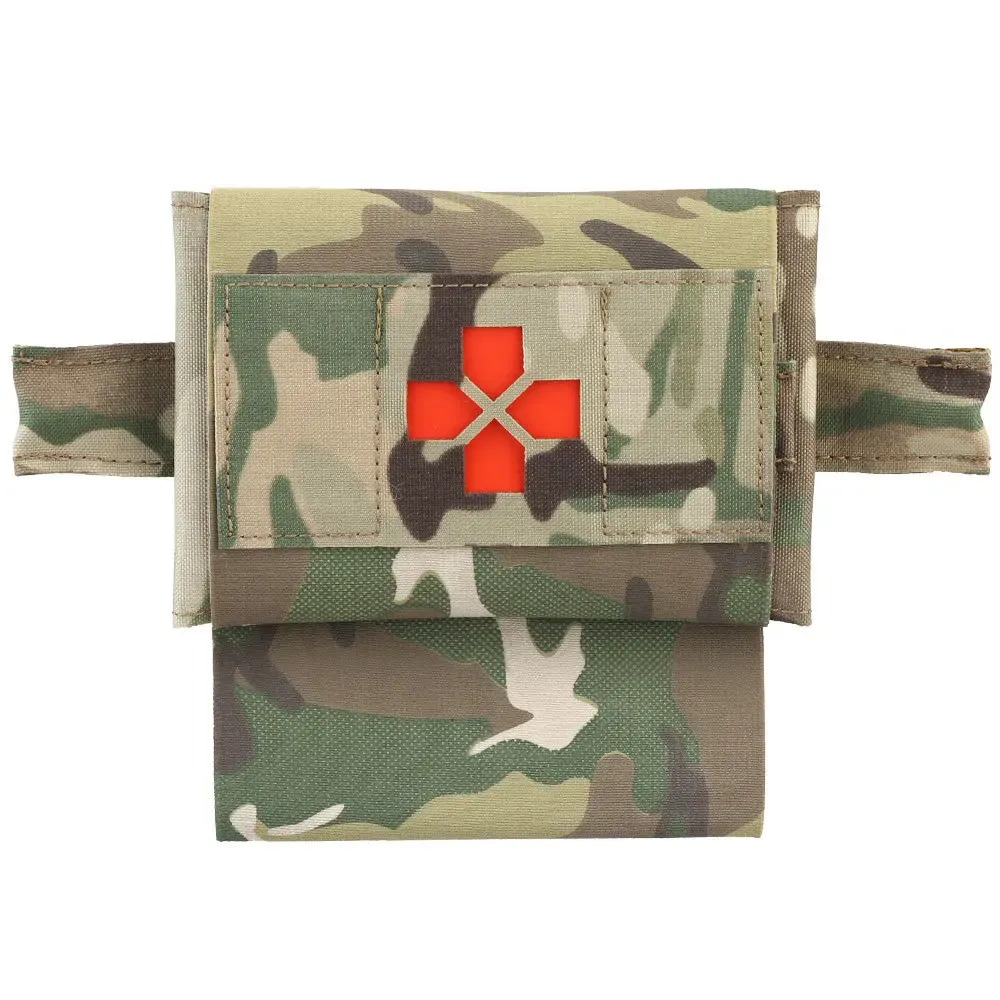 Väskor Militär IFAK Pack First Aid Bag Medical Micro Trauma Pouch Tourniquet Holder Molle Pals System Militär midjebältesjaktpåse