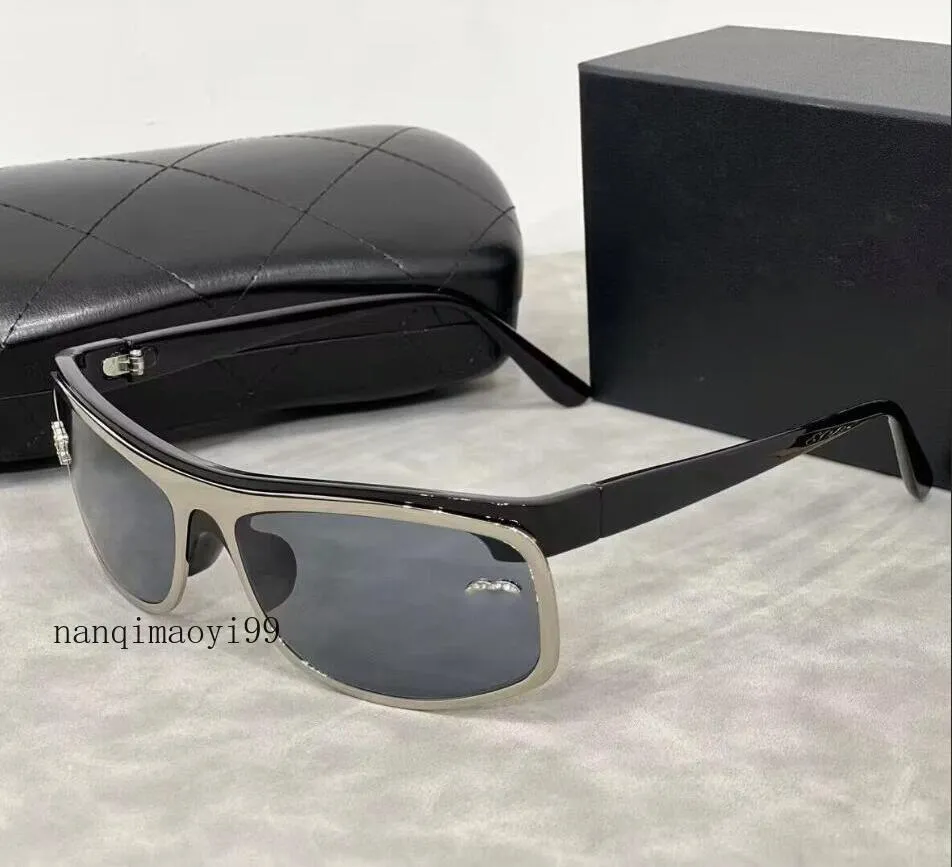 2024 المستطيلات الشمسية مصممة فاخرة نظارة شمسية رجل للجنسين مصمم Goggle Beach Sun Glasses Retro Frame Design UV400 مع صندوق لطيف للغاية