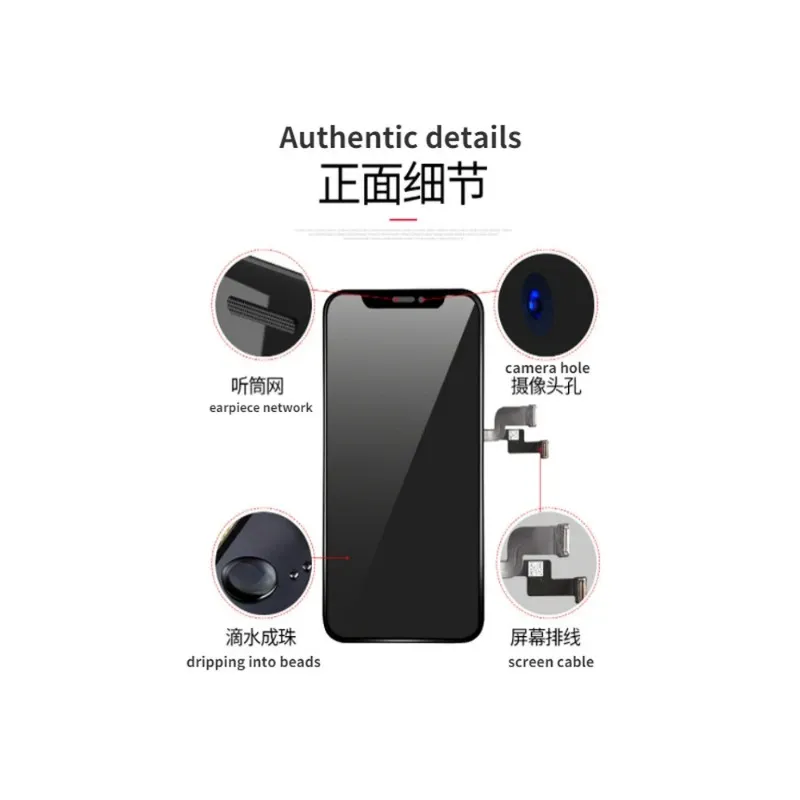 2024 écran d'affichage LCD pour iPhone X 6 6S 7 8 5 5S Plus OLED pantalon pour iPhone XR XS MAX 3D tactile AAAA numériseur assemblée
