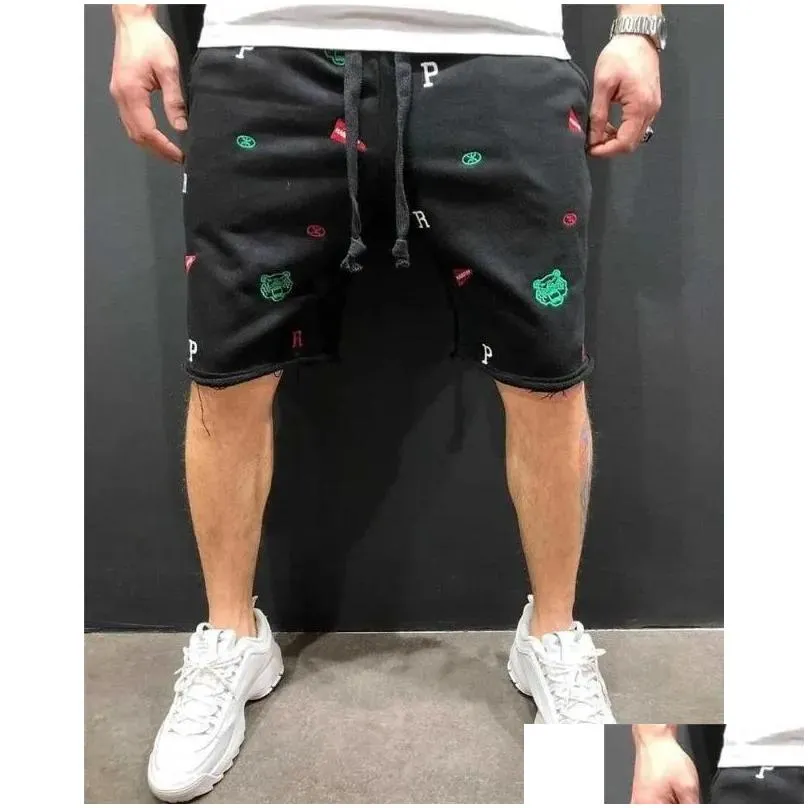 Running Shorts 2024 Spring Summer Men Outdoor Jogger Sports Short Pants Cotton Embroider Mens Sweatpants Training Clothing Drop Delive Ot7Wm