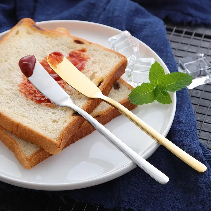 Roestvrijstalen botermes Kaasdessert Kaasstrooiers Crèmemessen Gebruiksvoorwerp Bestek Dessertgereedschap Westers ontbijtgereedschap