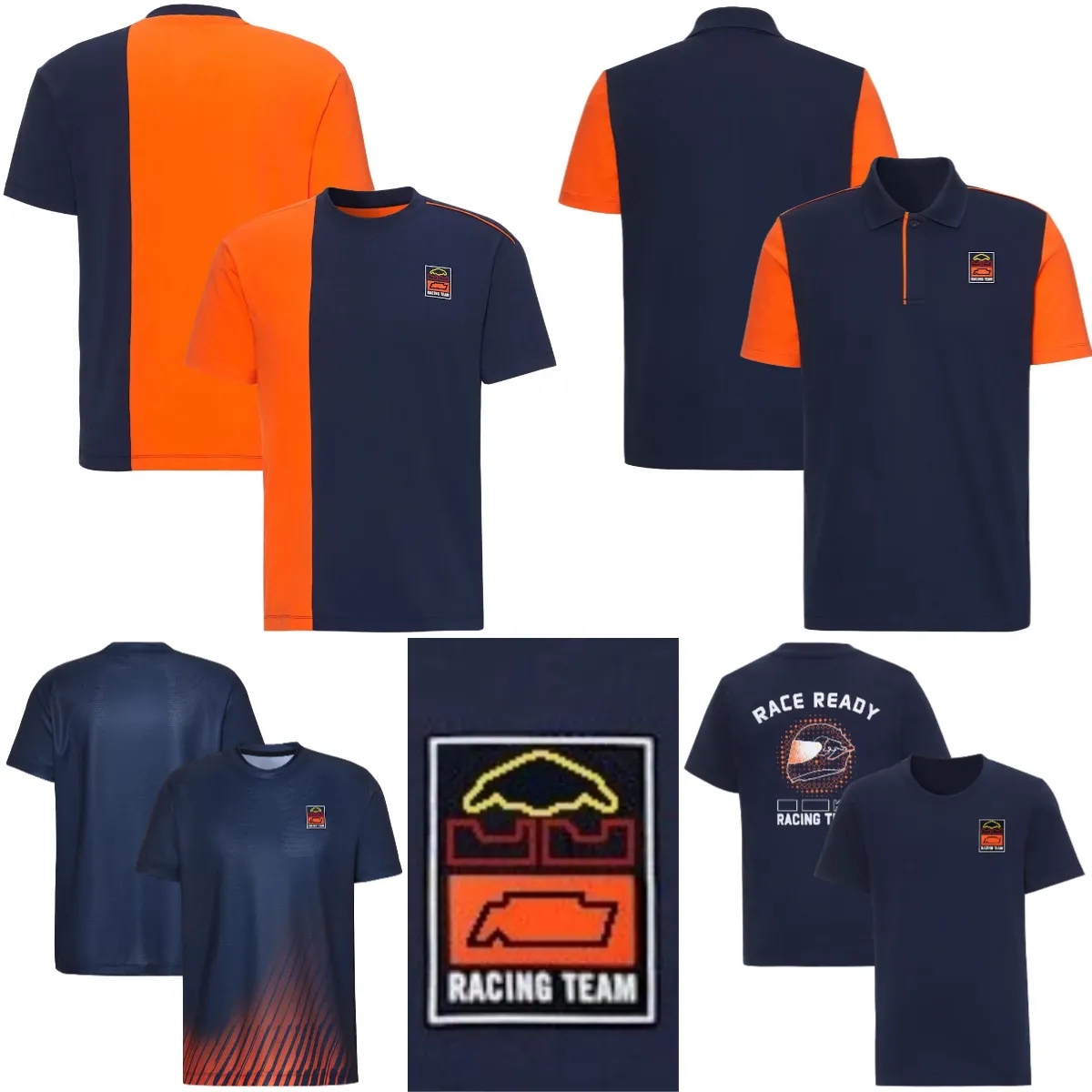 2024 Moto Racing Team Poloshirt T-Shirt für Männer Motorradfahrer Fans T-Shirt mit Rundhalsausschnitt Tops Sommer Neues Motocross-Trikot Kurzarm