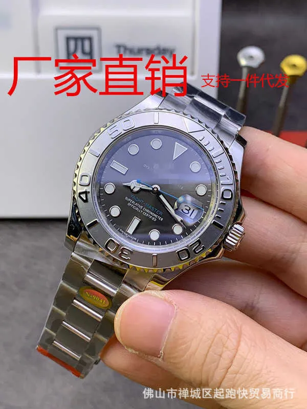 Fabryka c mingshi jacht zegarek męski pełny automatyczny zegarek wodoodporny stalowy taśmę fabryczną n jacht męskie zegarek