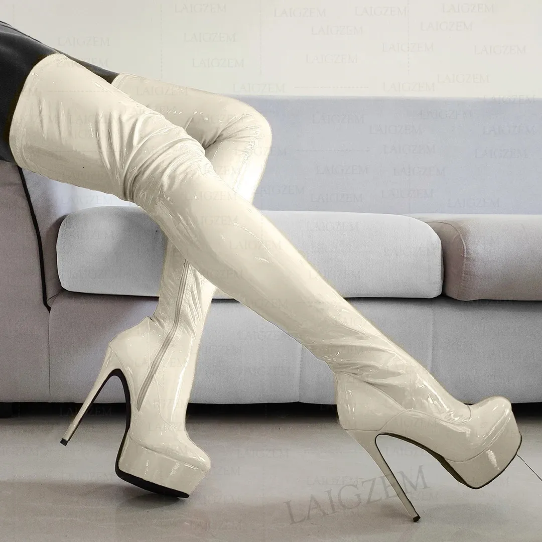 Dames overknee laarzen met stiletto hak en ritssluiting_voghion.com