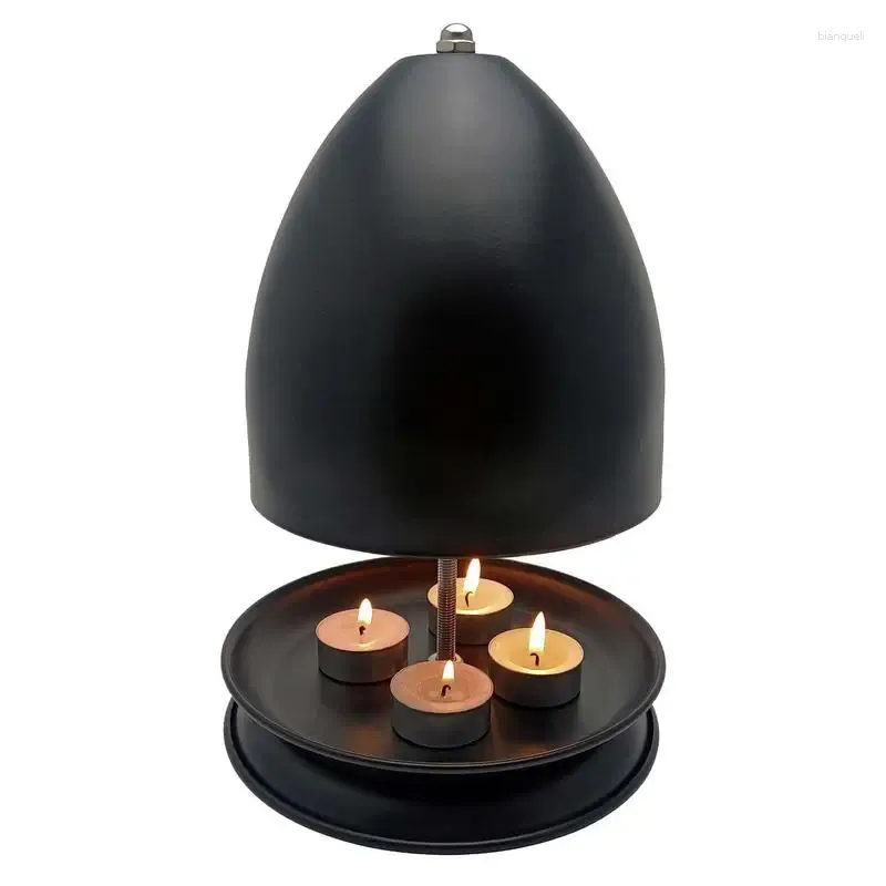 Titulares de vela Aquecimento Fogão Tea Light Forno Radiador de metal Aquecedor de parede dupla para estudo em casa Escritório Sala de estar