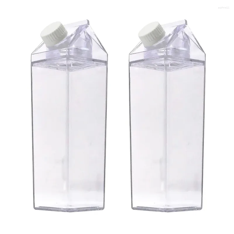 Water Bottles Hemoton Plastic Bottle Milk Drink Juice Container Empty Storage Leak Proof Cup Beverage