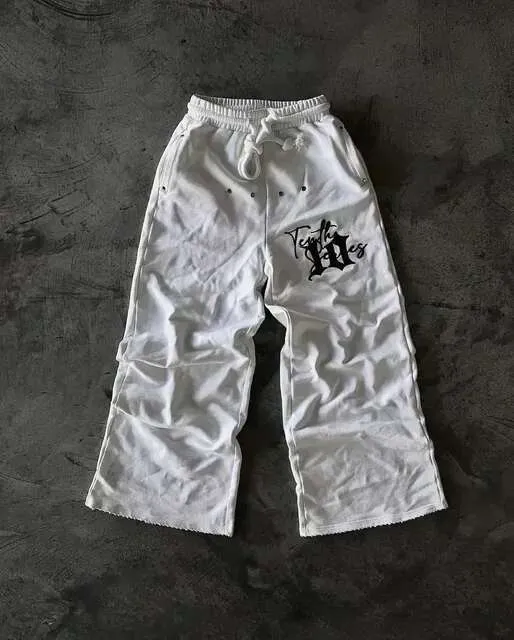Haruku Hip Hop Striped Letters Embroidered Retro Baggy baggy Haruku Hip Hop Striped Letters Embroidered Retro Baggy baggy