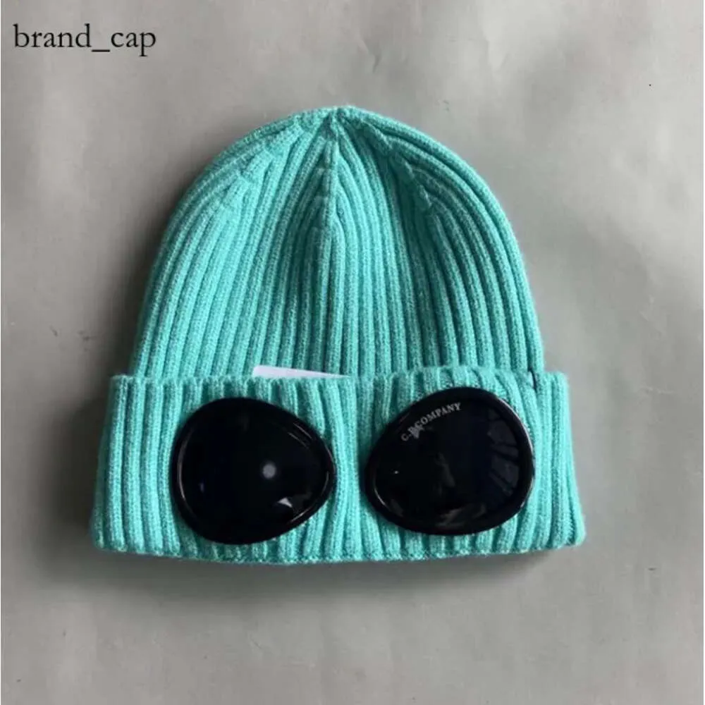 CP Companys Hat Designer CP Två linsglasögon Goggles Beanies Men CP Knittade hattar Skull Caps Outdoor Women Uniesex Winter Beanie Black Grey Bonnet 5616