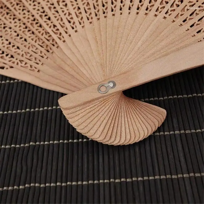 装飾的な置物木製の手ファン折りたたみ式シルク布Diy中国の折りたたみ竹の古代書道絵画絵画