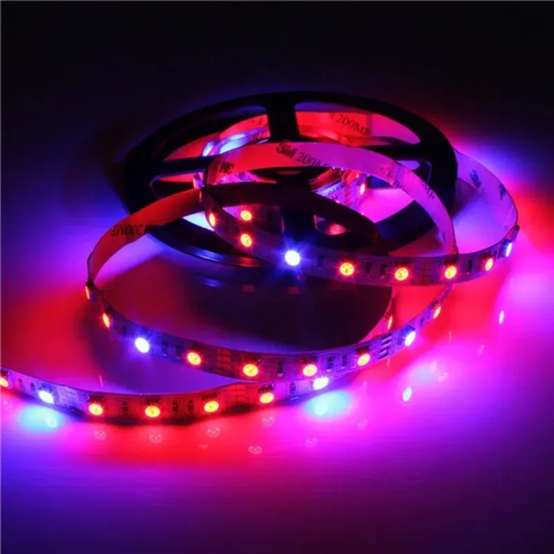 Full Spectrum SMD5050 Led Grow Strip Light NON-waterproof Led Grow Light for Hydroponic Plant Growing Lamp Grow box Red Blue 4:1