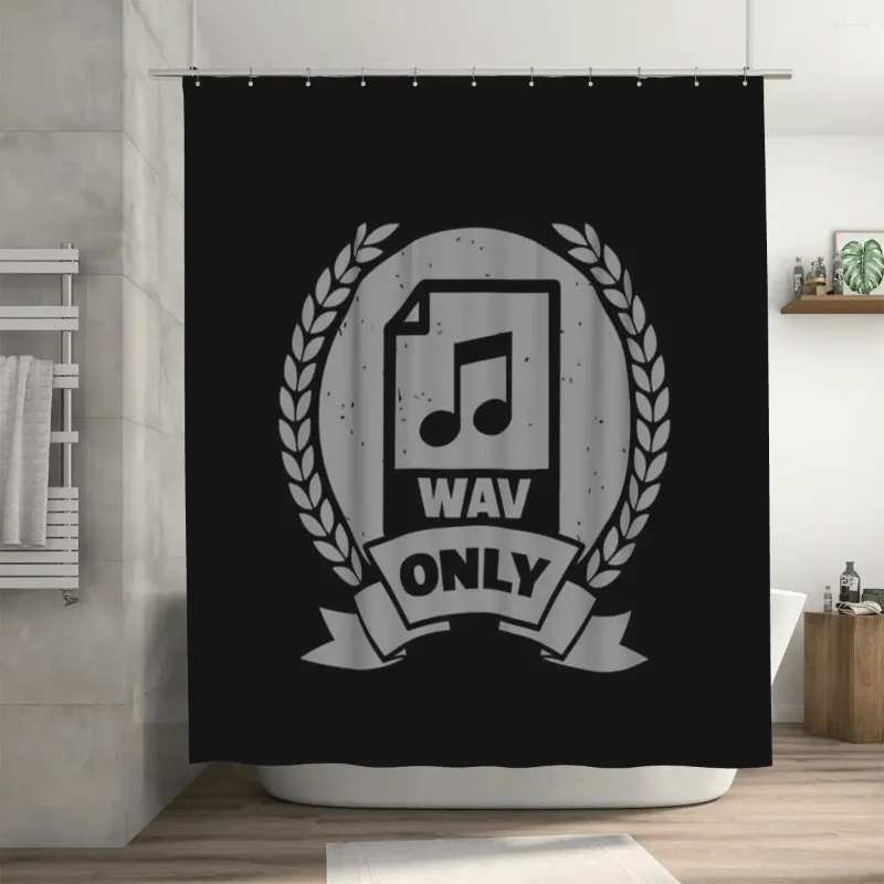 Shower Curtains Wav Only - Top Quality Curtain 72x72in With Hooks DIY Pattern Lover's Gift