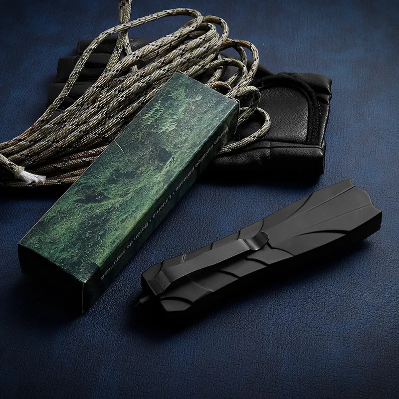 OTF Survival Folding Knife Handle Portable Outdoor Camping Hunting Knife Broken Window EDC Tools
