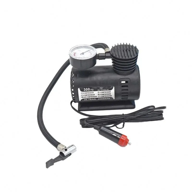 Portable 300psi Car Mini Air Compressor Pump Universal Automobile Tire Tyre Inflator Pump for Bicycle Motorcycle